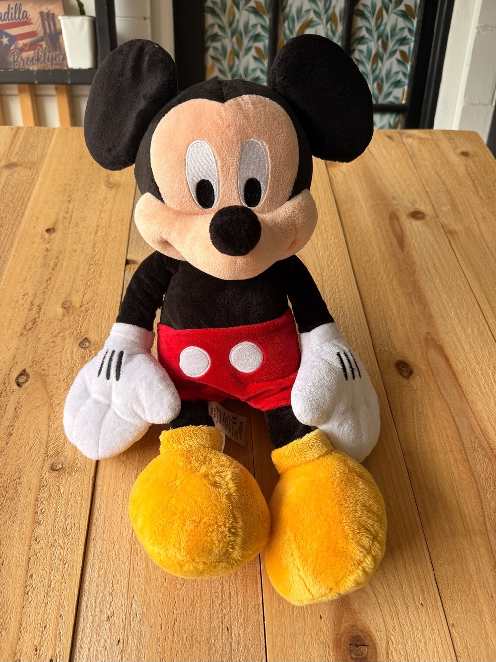 Disney Mickey Mouse Plush Toy - Red, Black, Yellow 18 inches